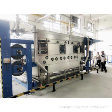 Textile remove crease steam shrink presetting machine